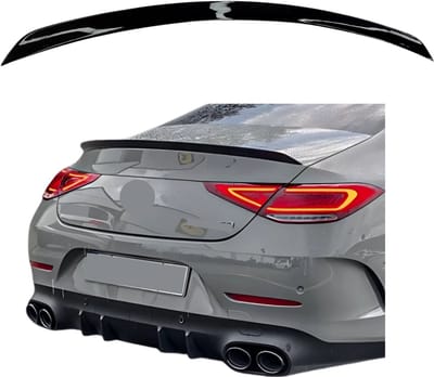 Spoiler compatibel met Mercedes CLS Class C257 (2018-2024) Sport Glans Zwart