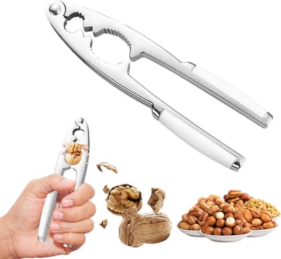 Robuuste notenkraker voor walnoten en hazelnoten met antislip handvat, ideaal voor het kraken van alle noten en schaaldieren