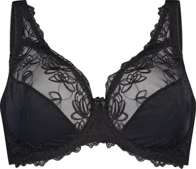 Hunkemöller Dames Lingerie Niet-voorgevormde beugel bh Diva - Zwart - maat D100