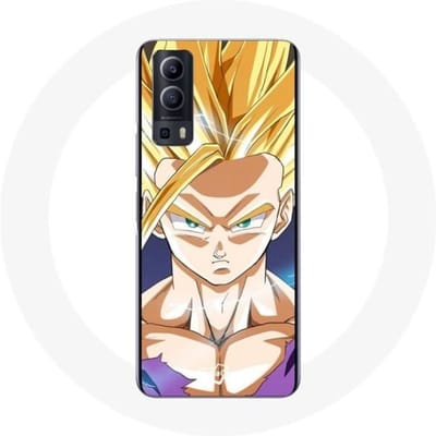 Hoesje - Maniacase - Vivo Y72 - Manga Dragon Ball Sangoku - Geel - Flexibel geel