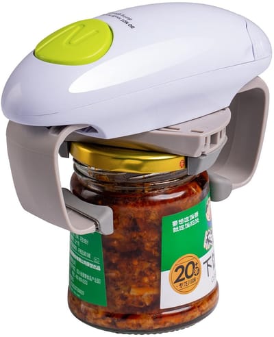 Store_9 - Elektrische Blikopener - Handige Keuken Gadget - Draagbaar en Automatisch - Wit - Geschikt voor Senioren - Makkelijk te Gebruiken
