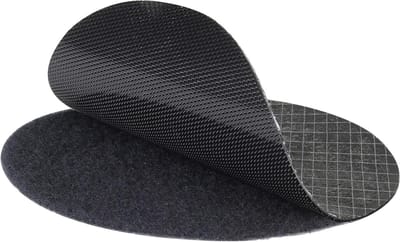 Dailygoods- Klittenbandpunten extra groot - Ø80 mm - zelfklevend - haken/fleece - veelzijdig - sterke verbinding - duurzame hechting - Haakjes