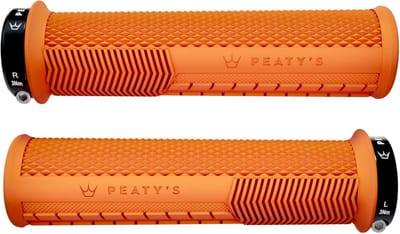 Fiets Handvatten - Ergonomische Handvatten - Comfortabel Fietsen - Taps Toelopende Grip - Dun 30-32mm - Oranje