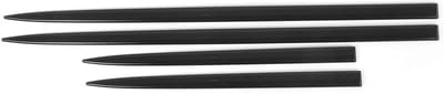 Deurlijst Trim Kit Strips 4 stuks - Zwarte Deur Protector Auto Modificatie - Waterdicht en Universeel