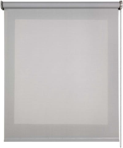 Storesdeco - Screen Premium rolgordijn met technische stof, 38 mm Grijs 60x250 cm