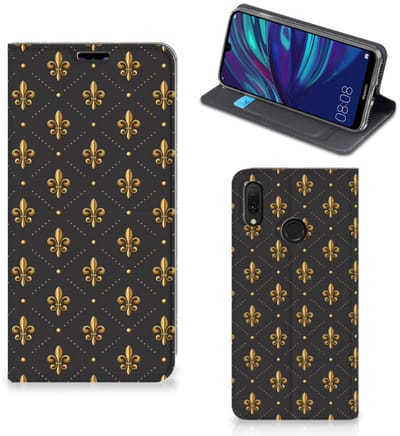 Huawei Y7 hoesje Y7 Pro (2019) Hoesje met Magneet Franse Lelie