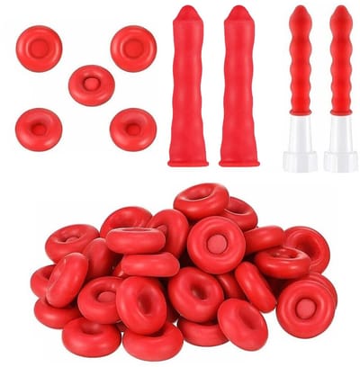 Dailygoods- Buisdoppen 30 stuks - Siliconen Afdichtingsdoppen - Duurzaam en Elastisch - Voor Afdichtpijpen - Bescherming tegen Lucht en Water - Afmetingen 14,9 x 10 x 0,7 cm - Afdichtstoppen