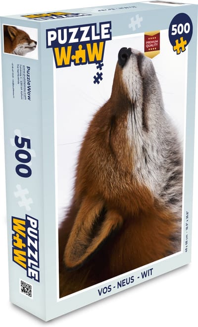 Puzzel Vos - Neus - Wit - Legpuzzel - Puzzel 500 stukjes
