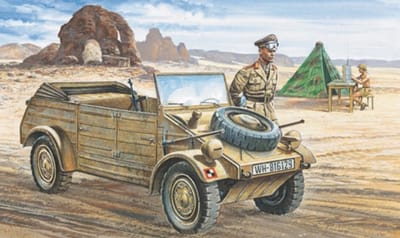Italeri VW Typ 82 Kubelwagen 1:35 Montagekit Licht gepantserd voertuig