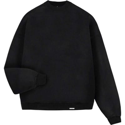 Represent Heren Initial Crew Neck Sweatshirt (Zwart)