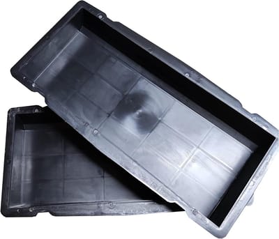 Betonmallen Set - Tuinranden Palissades - Tuin Decoratie - Herbruikbaar Duurzaam Materiaal - 50x20x6cm