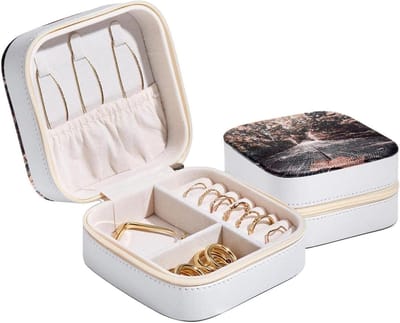 Sieraden Opbergdoos - Reis Etui - Juwelen Beschermen - Compact Formaat - 10.5x5.8x10.5 cm - Multicolor