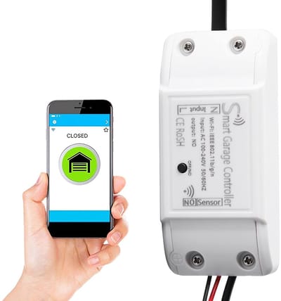 Dailygoody - Wi-Fi Garage Deuropener - Slimme bediening - Wit - Garage deur opener - Toegangbeheer - Geschikt voor EU