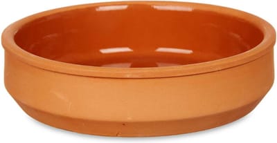 La Dehesa - Tapas / Creme brulee schaaltjes - 4x stuks - terracotta/bruin - 16 x 4 cm - serveerschaaltjes - hapjes - voedsel