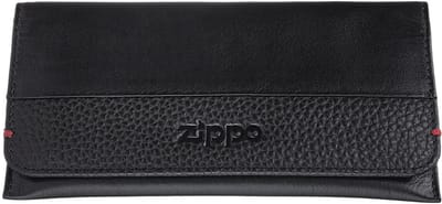 Shagzak - tabakszak - tabacco pouch Zippo Black Nappa Bi-fold