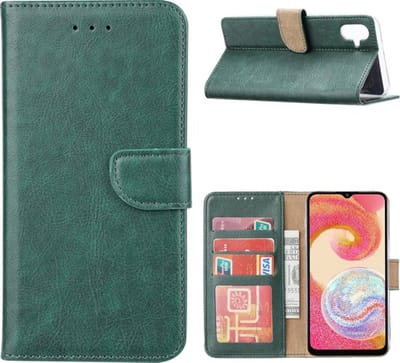 Bookcase Geschikt voor: Samsung Galaxy A07 - Groen - portemonnee hoesje - ZT Accessoires