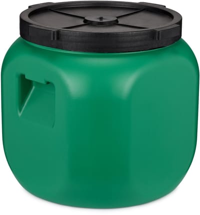 Garronda 40L Kunststof Trommel Met Deksel - Vat - HDPE - Voedselvat - Tuin Hobbock – Groen - GD-DOL-Barrel-Green