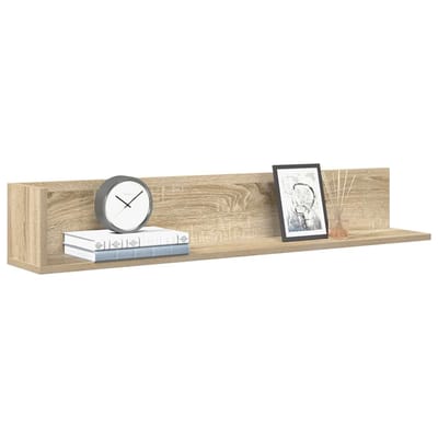 vidaXL - Wandschappen - 2 - st - 100x16,5x16,5 - cm - bewerkt - hout - sonoma - eiken
