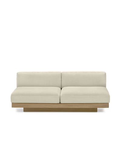 Serax Rudolph Teak Outdoor 2-zitsbank - krijt
