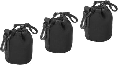 Cameratas Lens - Lens Pouch - Bescherming Objectieven - Waterdicht Neopreen - 8x10 cm - Zwart