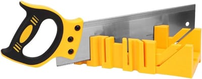 Professionele 12 Inch Hoekzaag met 14 Inch Achterzaag en ABS Kunststof Miter Box voor Houtbewerking en Precisie Snijden