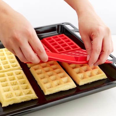 Brick Hunters siliconen Wafel Mal - voor 4 wafels