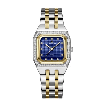 CK Bella – Two-Tone Gold with Blue Square Dial - ClaudiaKoch Watches CK 4059