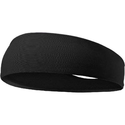 Zweetband voor mannen en vrouwen Elastische sporthaarbanden Hoofdband Yoga hoofdbanden Hoofddeksels Hoofdband Sporthaaraccessoires Veiligheidsband zwart