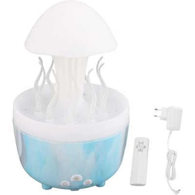 Roterende Druppel Luchtbevochtiger 300ml Essentiële Olie Diffuser met Afstandsbediening 7 Kleuren Licht 4H 6H