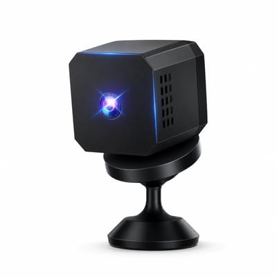 Vyzio - Mini Beveiligingscamera Binnen – Draadloos met App & Batterij – Nachtzicht & Bewegingsdetectie - VIZICAM
