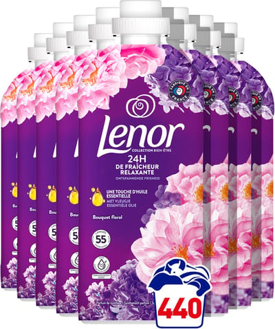 Lenor Wasverzachter Bloemenboeket - 8 x 1155 ml
