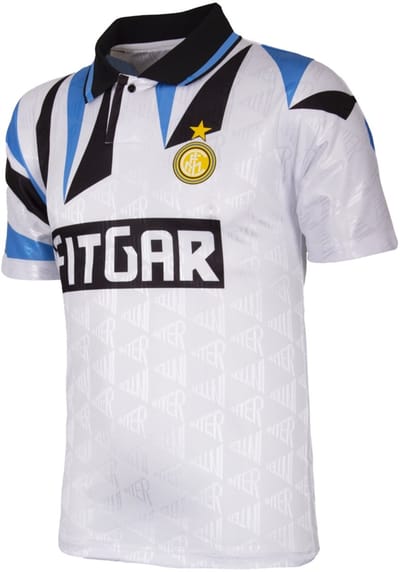 COPA – FC Internazionale 1991-92 Retro Uit Voetbalshirt – Heren – XS