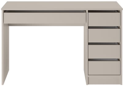 Vente-unique Bureau met 5 lades - Beige - JENEMI