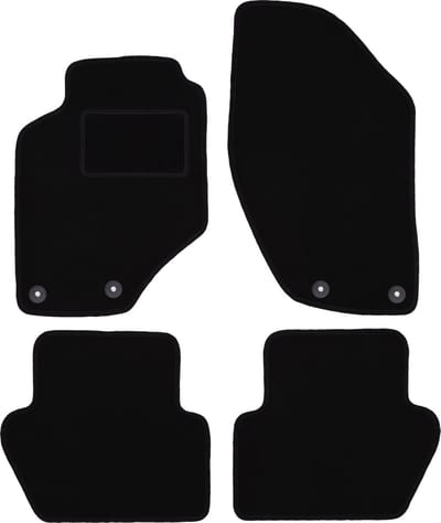 Zwarte veloursmatten voor: Volvo S70 I sedan (1996-2000)