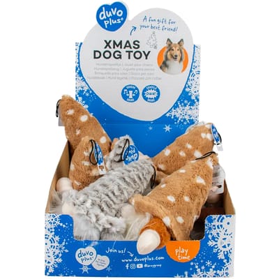 Duvoplus - Hond - Xmas Pluche Silly Kabouters 20x26x10cm - Gemengde Kleuren - 162162
