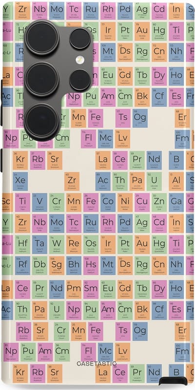 Casetastic Hoesje Geschikt voor Samsung S24 Ultra - Stijlvolle Beschermende Duo-layer Case - Atomisch Mooi