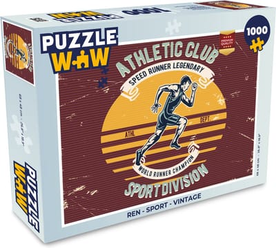 Puzzel Ren - Sport - Vintage - Legpuzzel - Puzzel 1000 stukjes volwassenen