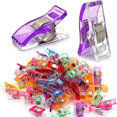 50 Stuks Stofklemmen wonderclips – Naaiclips – Clips - Kopspelden vervanger - Naai accesoires - Spelden knijpers voor naaien - Stofklemmen set -Naai klemmen - LOUZIR