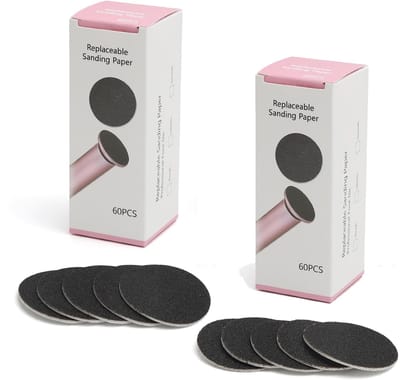 Dailygoods - 120 Stuks Reservepads voor Elektrische Voetvijl Professionele Pedicure