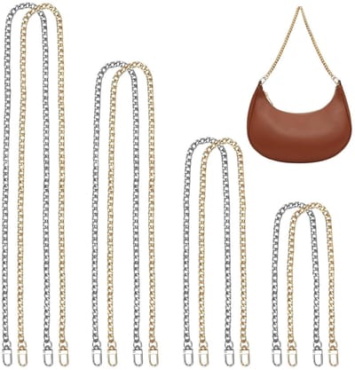 Dailygoods- Handtas - Metalen Ketting - Schouderriem - DIY - 8 Stuks - 120/80/60/40 cm - Corrosiebestendig - Tassenketting