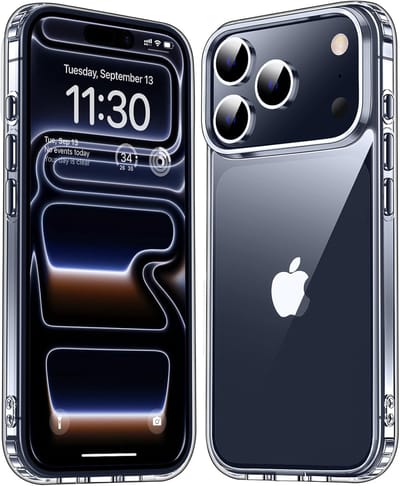 Hoesje geschikt voor iPhone 17 Pro Transparant - Doorzichtig hoesje geschikt voor iPhone 17 Pro - Case geschikt iPhone 17 Pro Hoesje Transparant - Extra verhoogd Camera Rand - Transparant