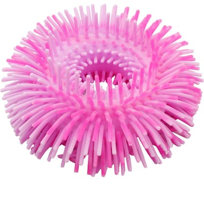 1/4 STKS Dichte Haararmbandjes Fidget Speelgoed Contrastkleur Stressverlichting Rekbaar Touw Sensorisch Speelgoed voor Kinderen Cadeaus Klaslokaal Prijzen pink