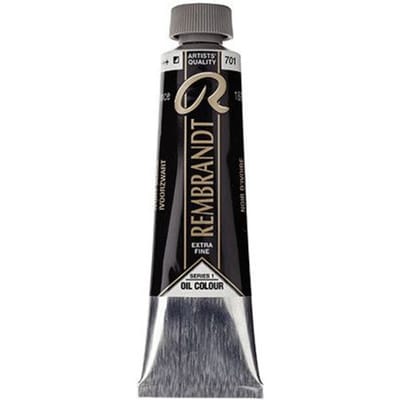 Olieverf - Rembrandt - Ivoorzwart - Tube 40ml - Diepe kleuren - Lichtechtheid zwart