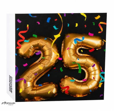 Gefeliciteerd wenskaart (A6) – 25 jaar verjaardagskaart | Kleintje Fotografie