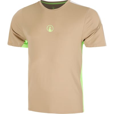 Quiet Please Wild Receiver Verti T-shirt Heren-Beige,Veelkleurig