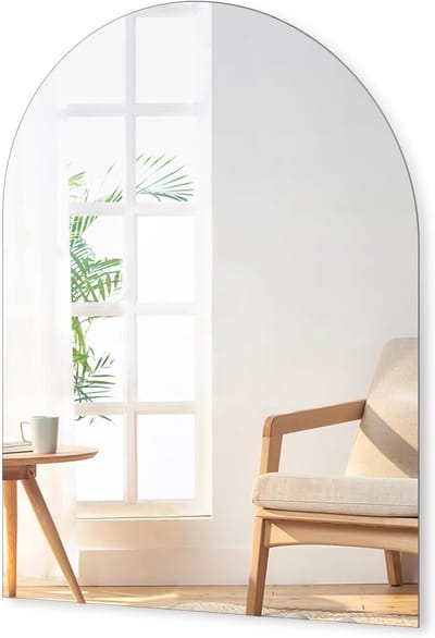 Frameloos Wandspiegel van HD-glas, 40 x 30 cm, Ideaal voor Badkamer, Hal en Slaapkamer