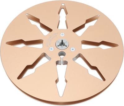 Lege Spoel - Tape Reel - Opnames Maken - Aluminium Constructie - 7 Inch - Goud