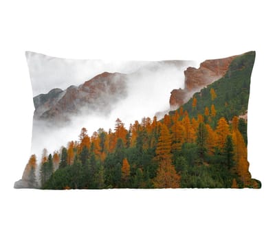 Sierkussens - Kussentjes Woonkamer - 50x30 cm - Dennenboom - Herfst - Berg - landschap