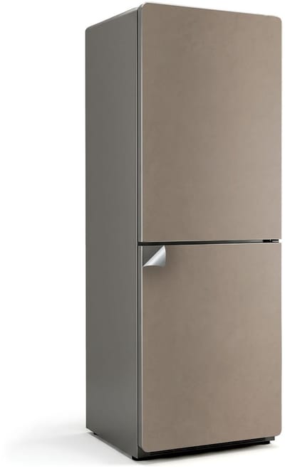 Wallfluent Koelkaststickers - Bruin Koelkast Folie - 70 cm x 190 cm - Bruin Koelkaststickers - Decoratieve Koelkaststicker - Koelkast Design - Zelfklevende Koelkaststicker - Koelkast Versiering