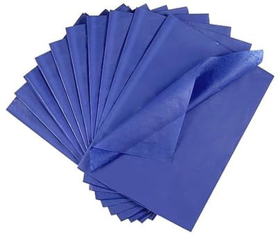 SnelShoppen - 100 Vellen Blauw Tissue Papier 50x35cm - Cadeau Inpakpapier voor Feest, Creatief Knutselen, Decoratie, Duurzaam en Herbruikbaar